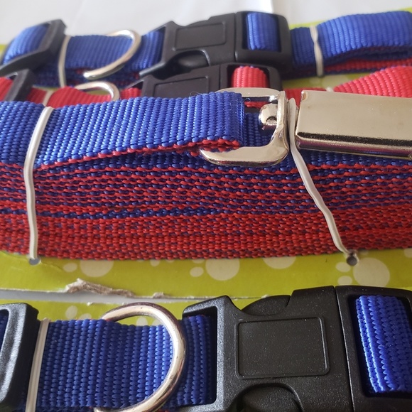 Dual-Colored Nylon Leash and Collars Set. - Picture 7 of 8